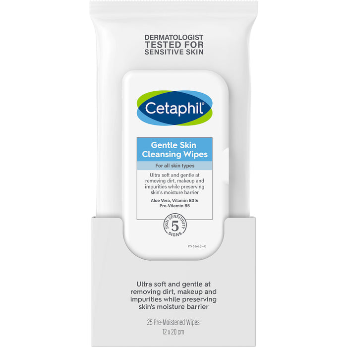 Cetaphil Gentle Skin Wipes 25 Pack