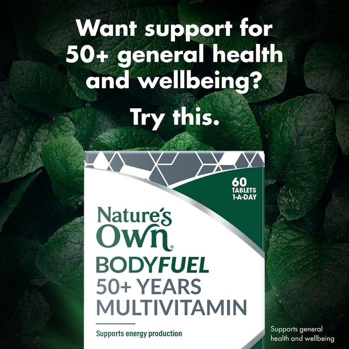 Nature's Own Body Fuel 50+ Years Multivitamin 60 Tablets.