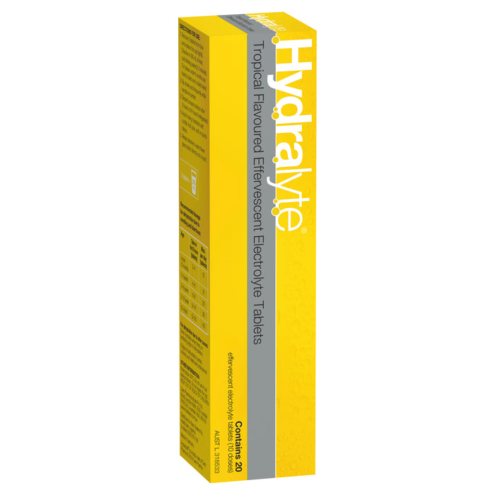 Hydralyte Effervescent Tablets Tropical 20