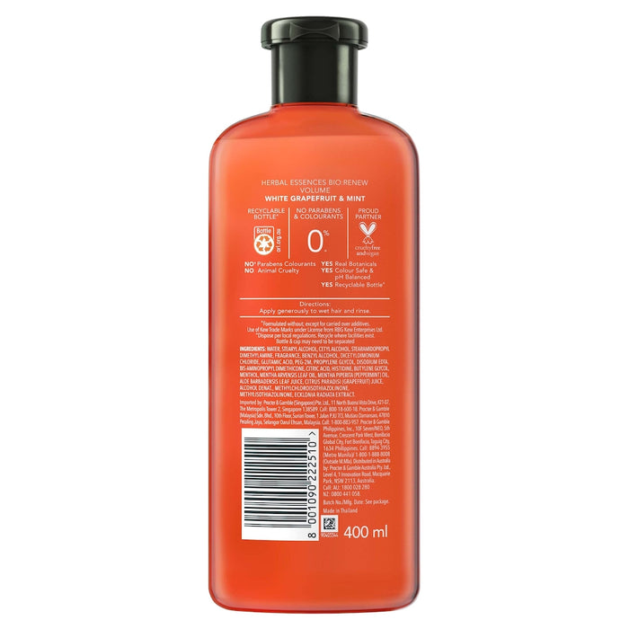 Herbal Essences Conditioner Bio Renew Naked Volume Grapefruit Mosa Mint 400ml