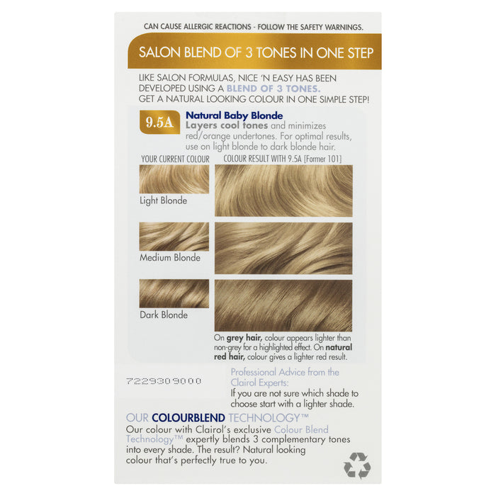 Clairol Nice N Easy 101 Natural Baby Blonde