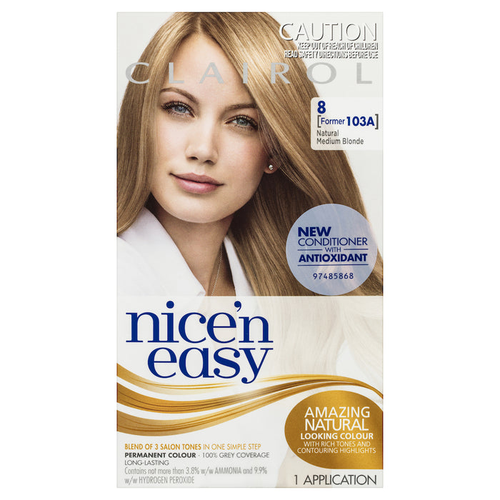 Clairol Nice N Easy 103A Natural Medium Blonde