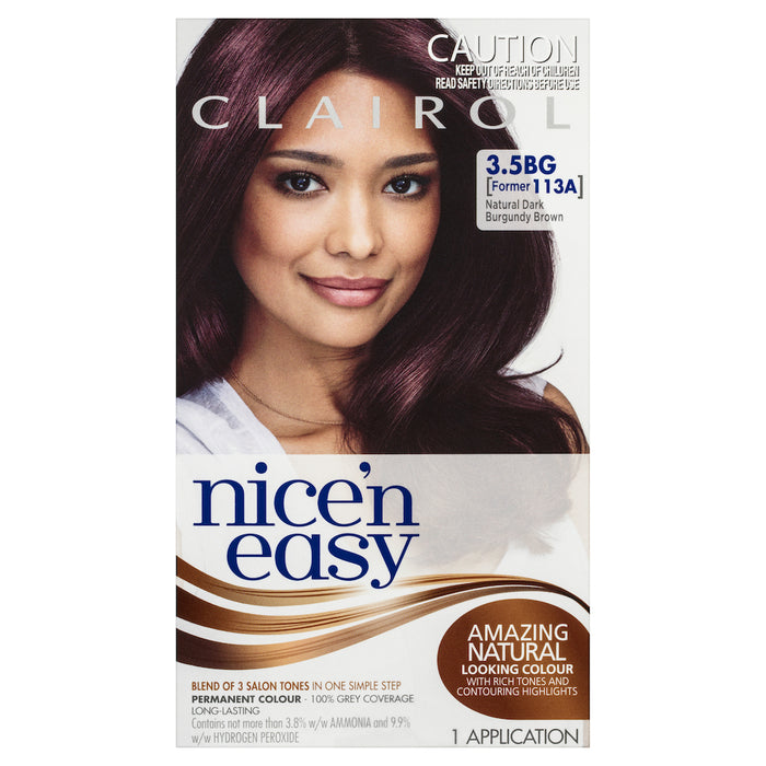 Clairol Nice N Easy 113A Natural Dark Burgundy