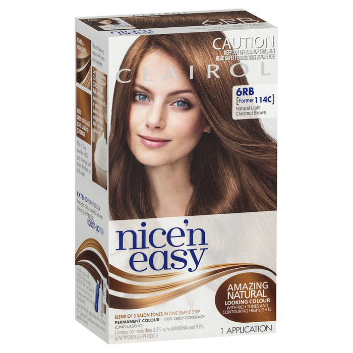 Clairol Nice N Easy 114C Natural Light Chestnut Brown