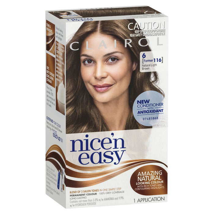 Clairol Nice N Easy 116 Natural Light Brown