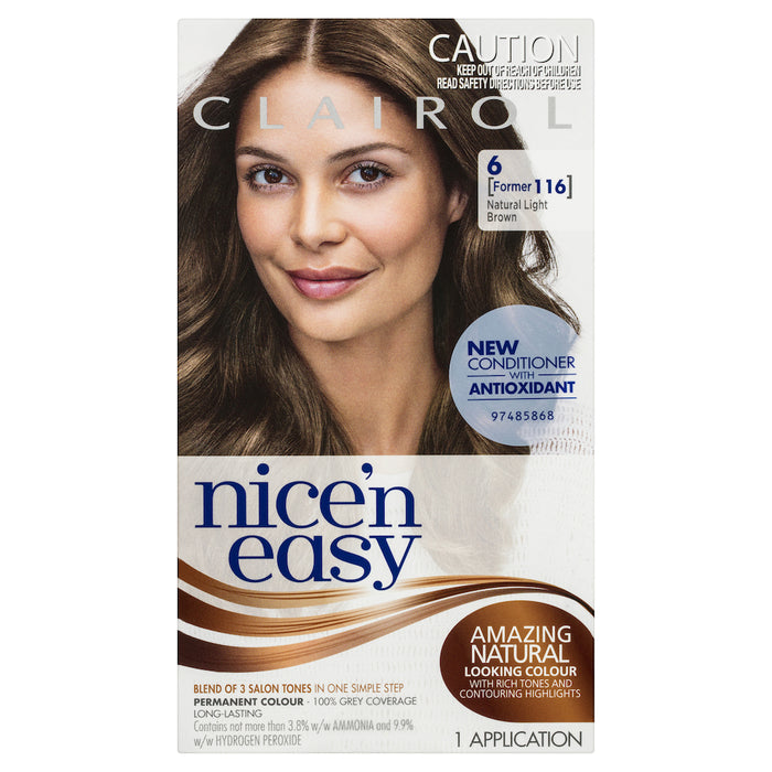 Clairol Nice N Easy 116 Natural Light Brown