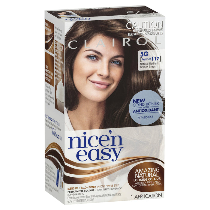 Clairol Nice N Easy 117 Natural Medium Golden Brown