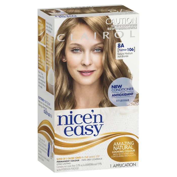 Clairol Nice N Easy 8A Natural Medium Ash Blonde