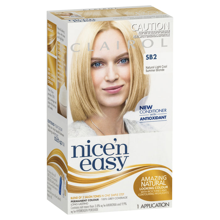 Clairol Nice N Easy SB2 Natural Light Cool Summer Blonde