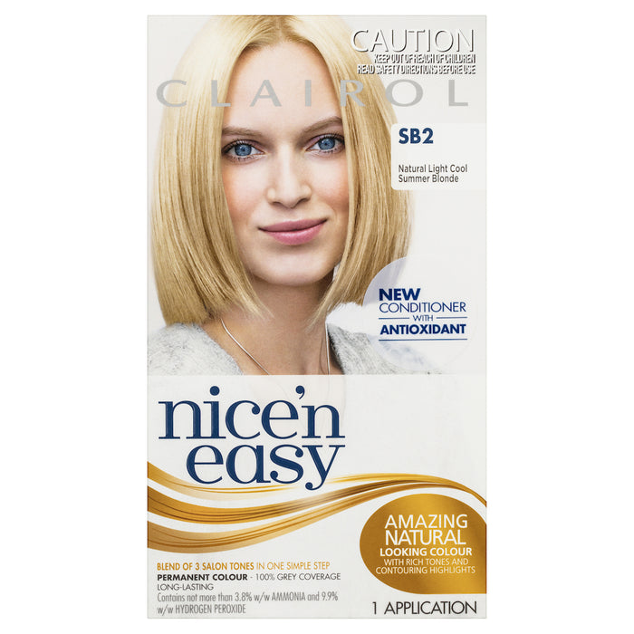 Clairol Nice N Easy SB2 Natural Light Cool Summer Blonde