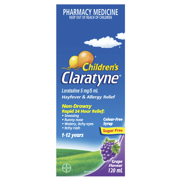 Claratyne Syrup Grape 120ml