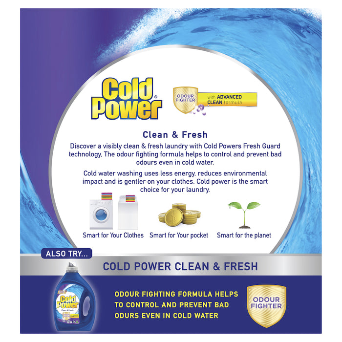 Cold Power Clean & Fresh Odour Fighter Laundry Powder 1.8kg