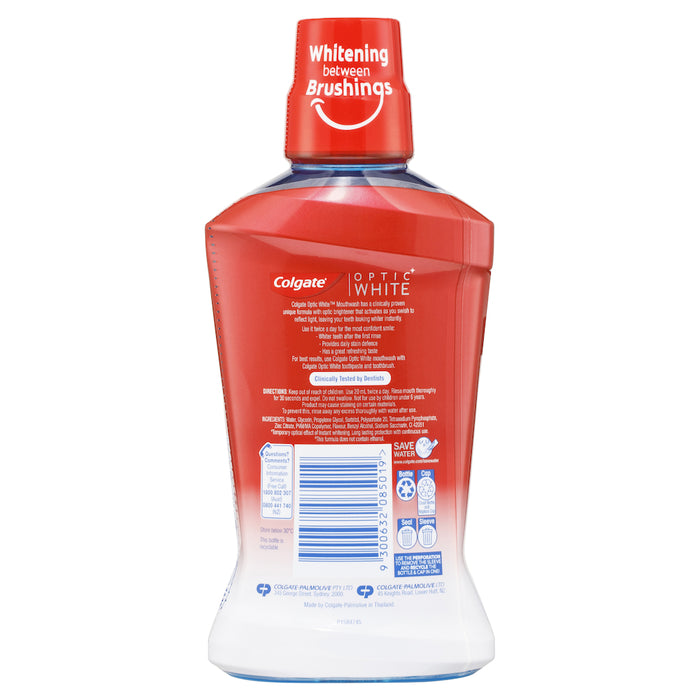 Colgate Optic White Mouthwash Mint 500ml