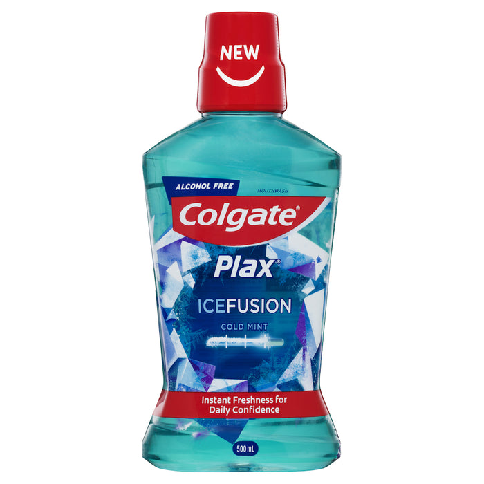 Colgate Plax Ice Fusion Cold Mint Mouthwash 500ml