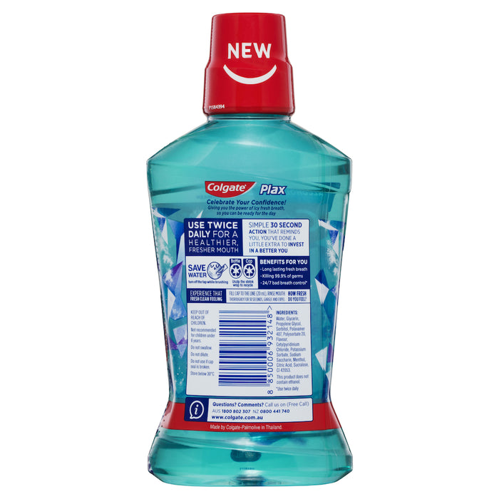 Colgate Plax Ice Fusion Cold Mint Mouthwash 500ml