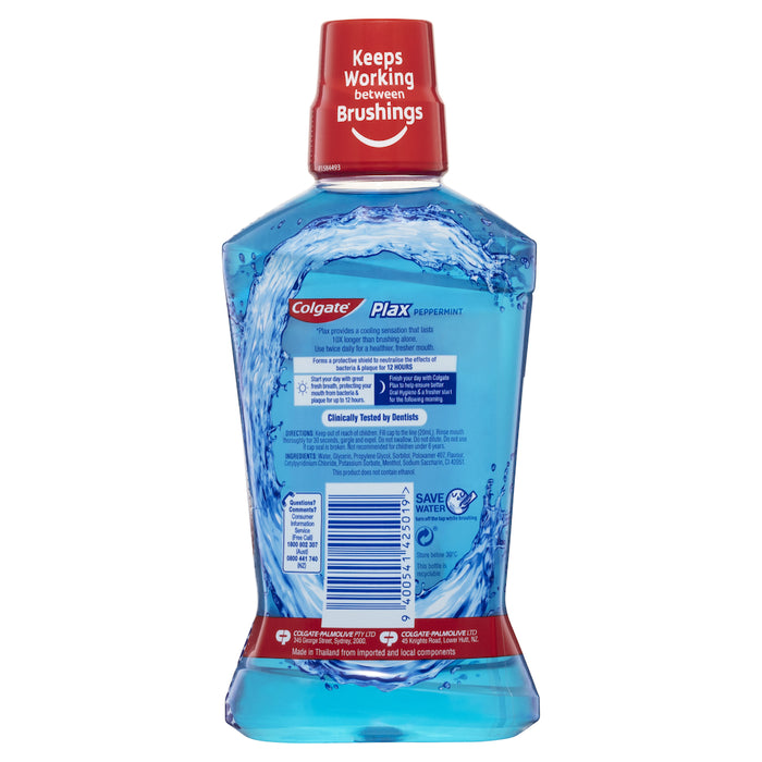 Colgate Plax Mouthwash Peppermint 500ml