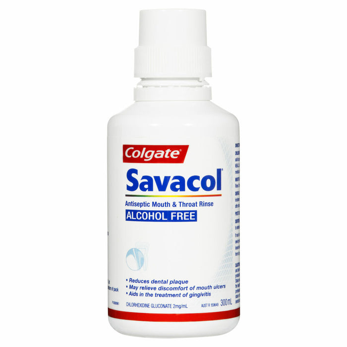 Colgate Savacol Mouthwash Alcohol Free 300ml