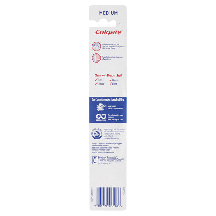 Colgate Toothbrush Max White Medium 1 Pack