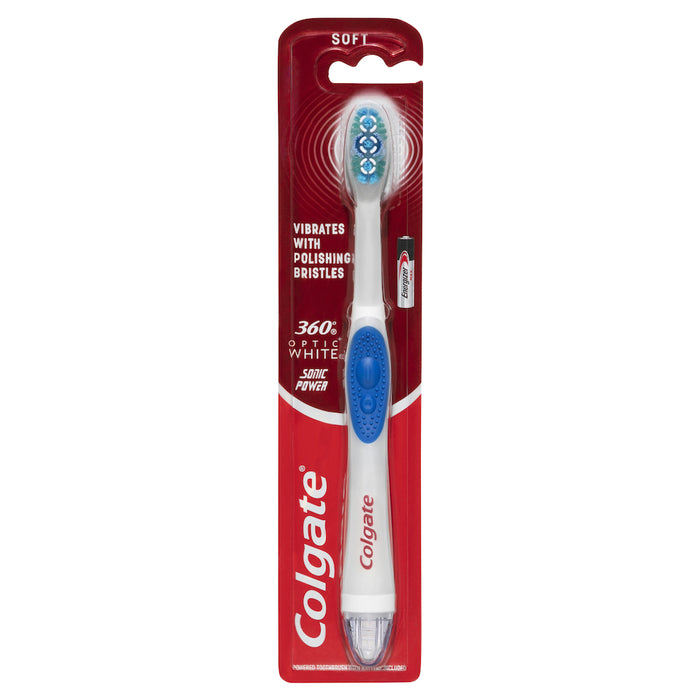 Colgate Toothbrush Optic White Sonic Power Soft 1 Pack