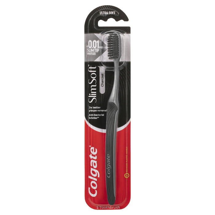 Colgate Toothbrush Slim Soft Charcoal 1 Pack