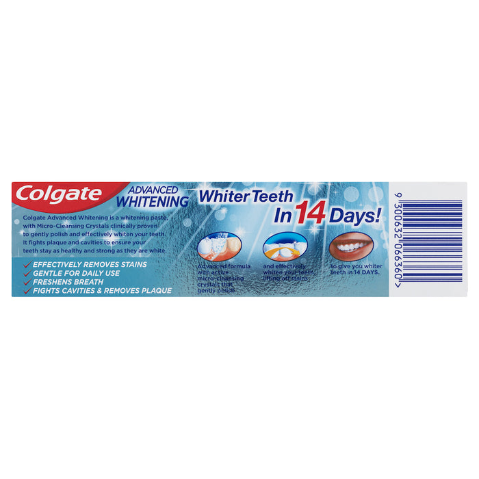 Colgate Toothpaste Advanced Whitening 110g