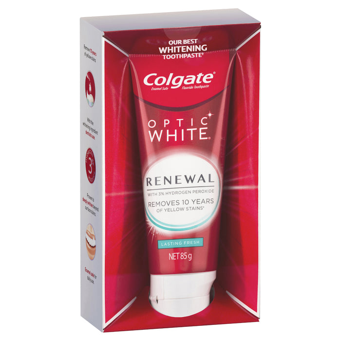 Colgate Toothpaste Optic White Renewal Lasting 85g