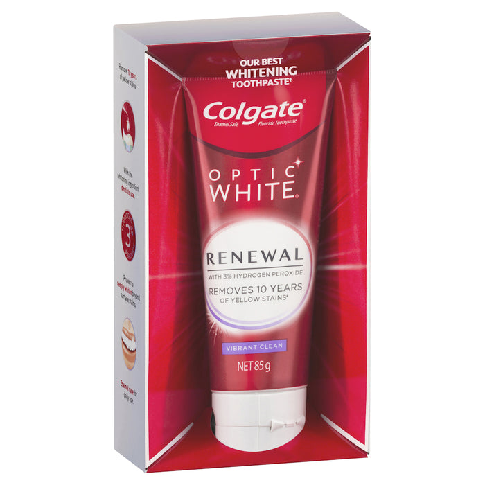 Colgate Toothpaste Optic White Renewal Vibrant 85g