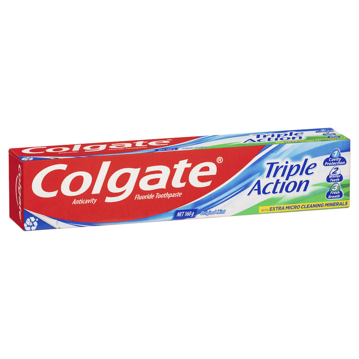 Colgate Toothpaste Triple Action Original Mint 160g