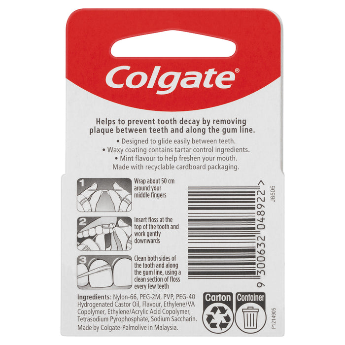 Colgate Total Dental Floss Tarter 25m