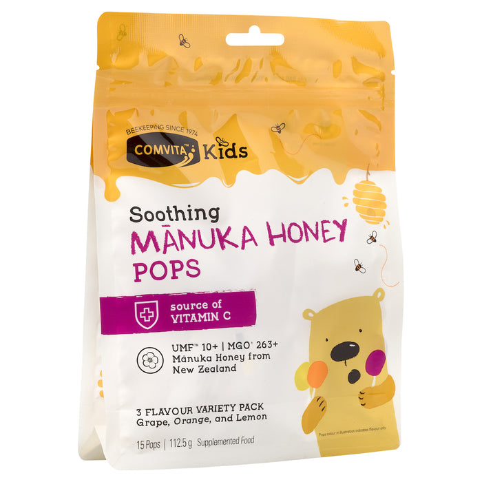 Comvita Kids Manuka Honey Pops 15 (3 Flavours)