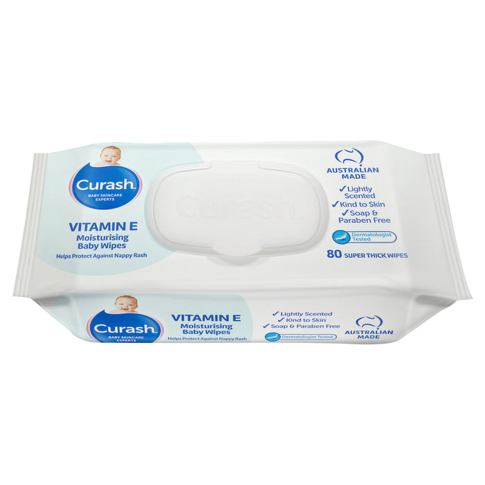 Curash Babycare Vitamin E Wipes 80