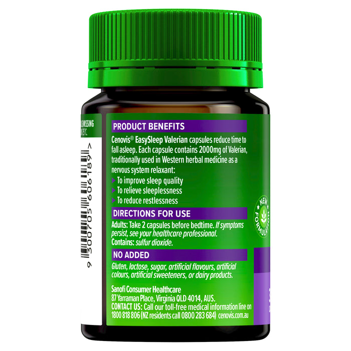 Cenovis Easy Sleep Valerian 2000mg 30 Capsules