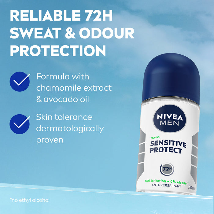 Nivea Men Deodorant Sensitive Protect Roll On 50ml.