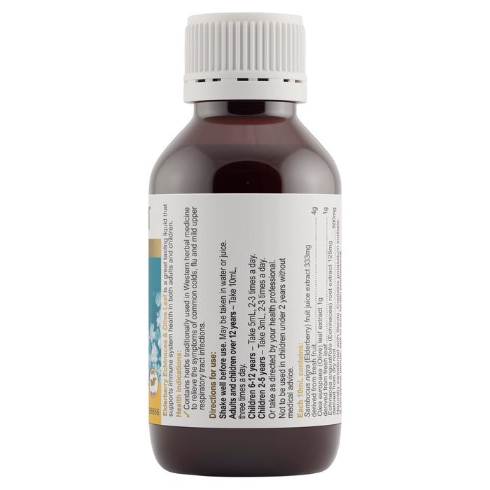 Herbs Of Gold Elderberry Echinacea & Olive Leaf 100ml.