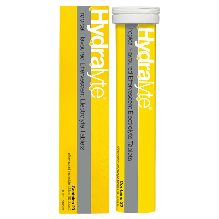 Hydralyte Effervescent Tablets Tropical 20