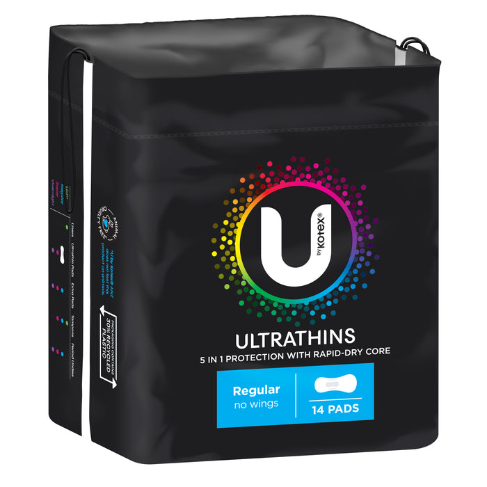 U By Kotex Ultrathins Pads Regular 14