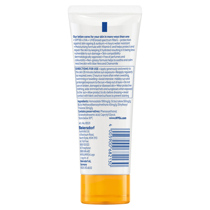 Nivea Sun Sensitive Protect SPF50 Tube 100ml
