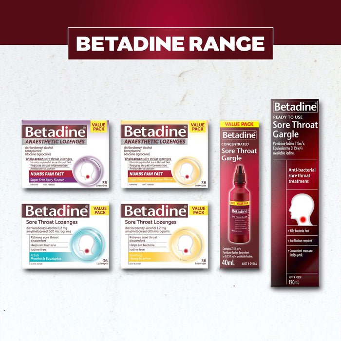 Betadine Sore Throat Gargle 40ml.