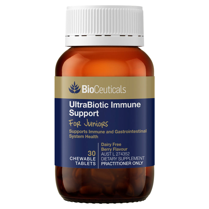 Bioceuticals Ultrabiotic Immune Support For Juniors 30 Chewable Tablets
