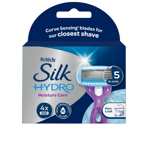Schick Hydro Silk Refill Cartridges 4 Pack.