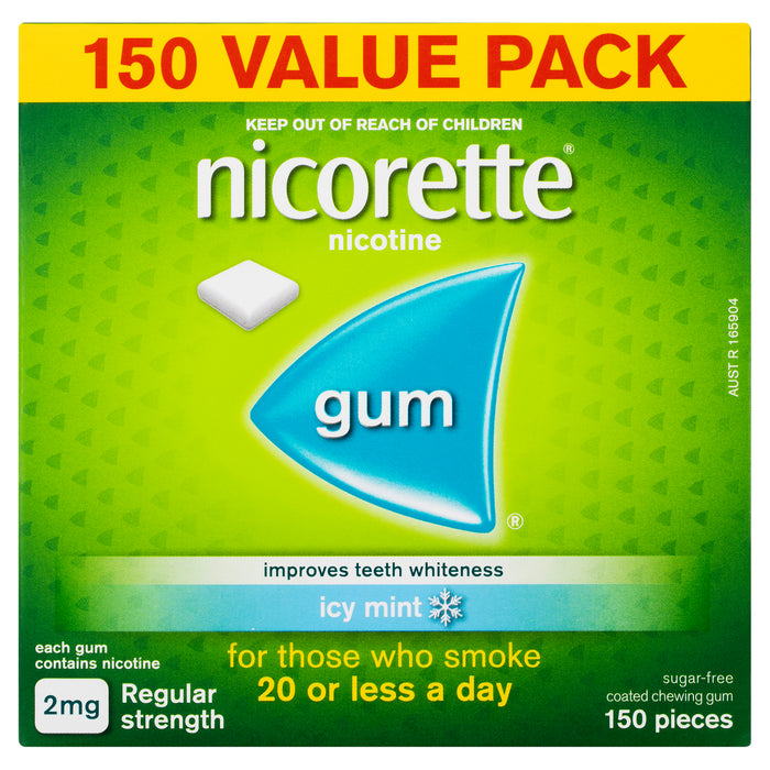 Nicorette Gum Icy Mint 2mg 150.