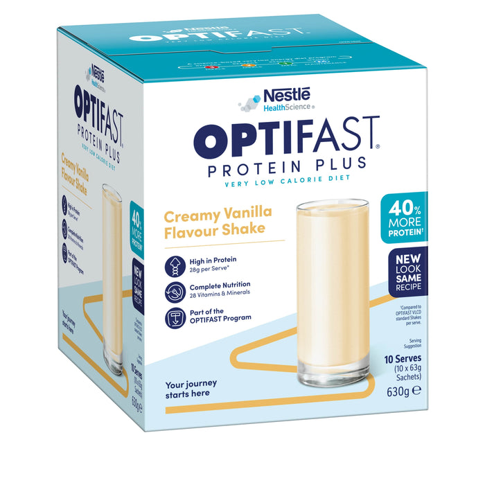 Optifast VLCD ProteinPlus Vanilla Shake 63g 10 Pack.