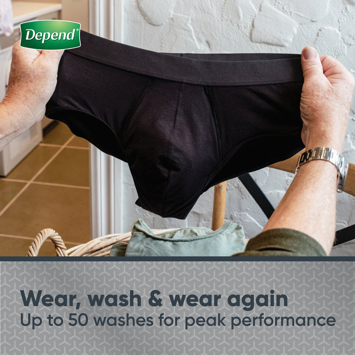 Depend Men Washable Incontinence Underwear Medium