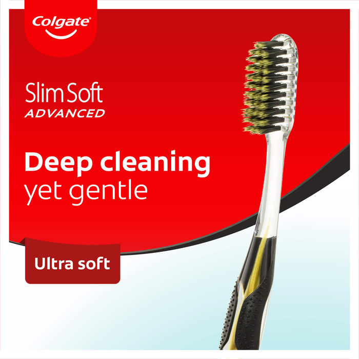 Colgate Toothbrush Advanced Charcoal Slim Soft 1 Pack