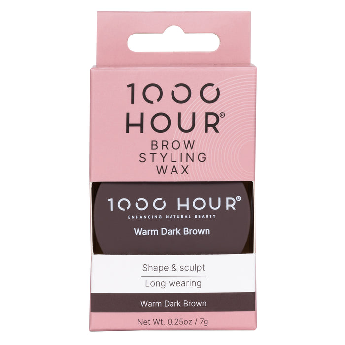 1000 Hour Brow Styling Wax Warm Dark Brown.