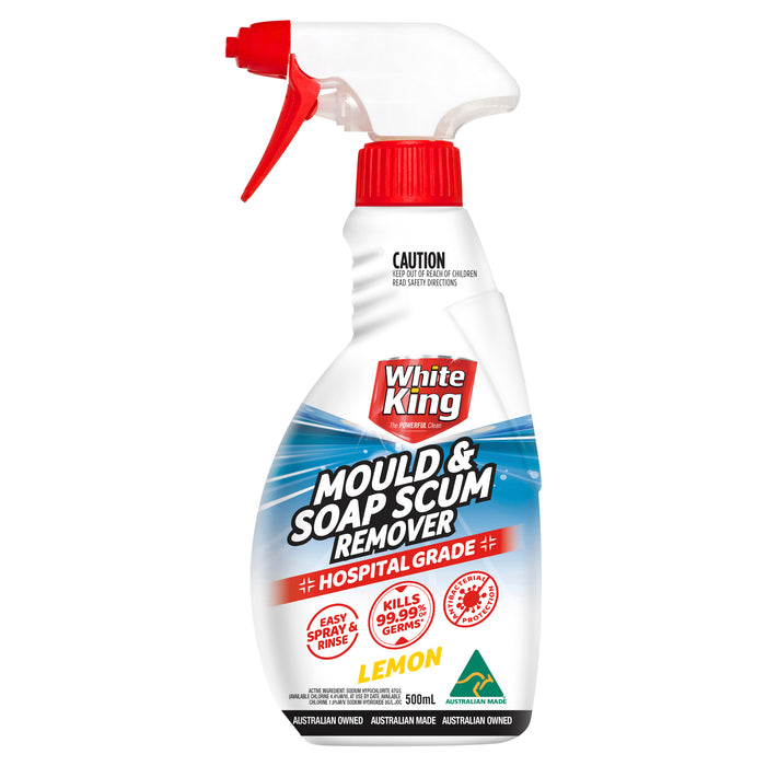 White King Mould & Scum Remover Lemon 500mL.