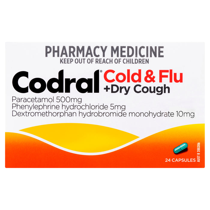 Codral PE Cold & Flu Multi-Action Capsules 24