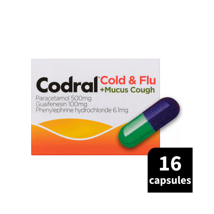 Codral Cold & Flu Mucus Cough 12 Capsules