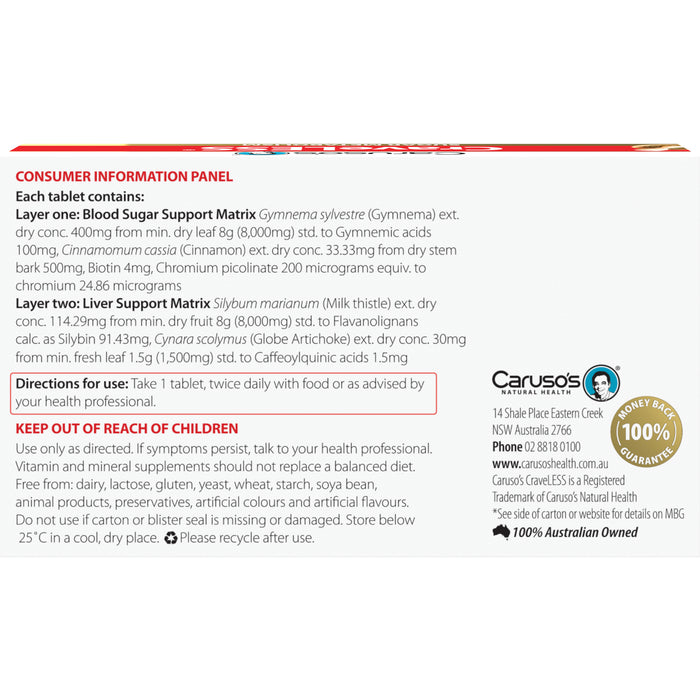Caruso's CraveLESS Tablets 30