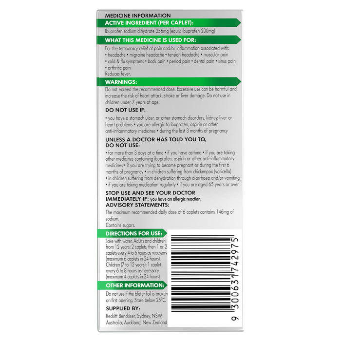 Nurofen Zavance Caplets 24